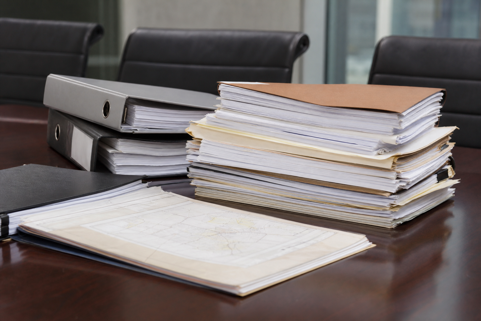 Commercial property title documents and compliance review