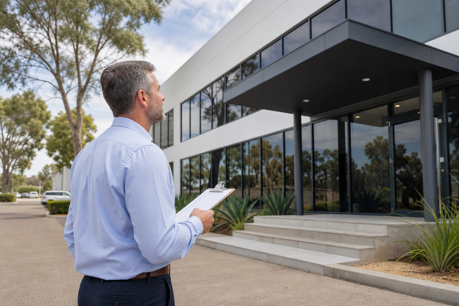 Commercial property management site inspection