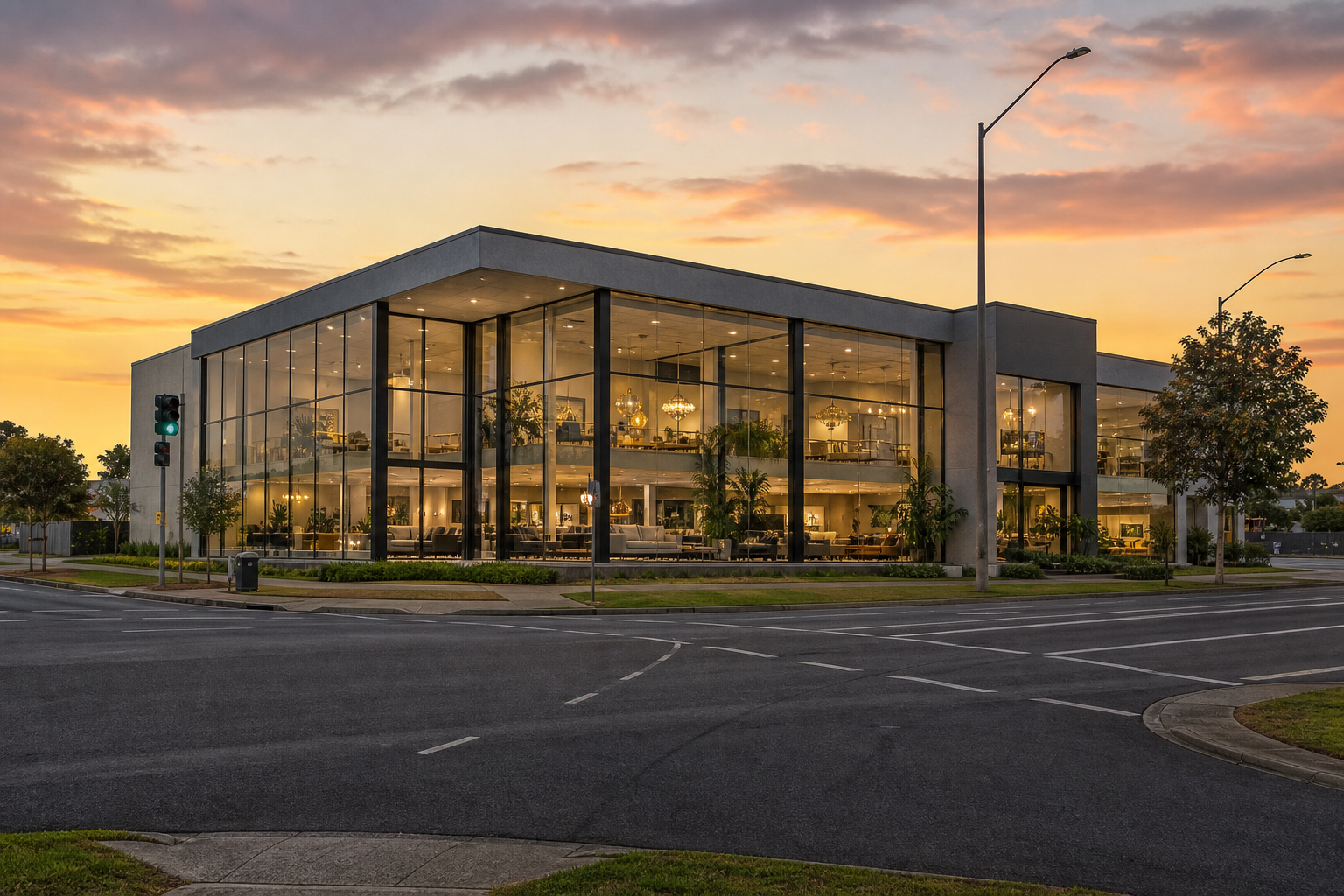 High-Exposure Retail Showroom Hub